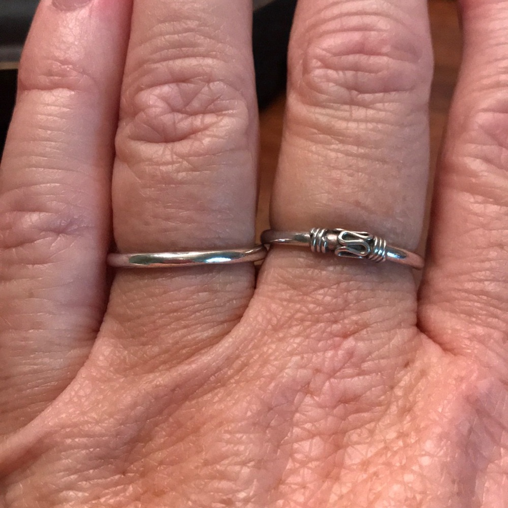 Sterling Silver set of 2 rings